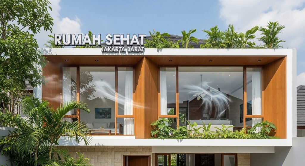 Rumah Sehat Jakarta Barat dengan Sirkulasi Udara Optimal